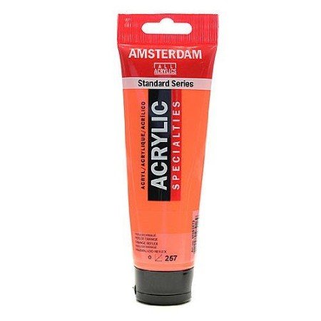 8712079279189 Acrílico Amsterdam 120 ml | Colores Naranja Reflejo 257 Serie Estandar Cartel Arte & Papelería