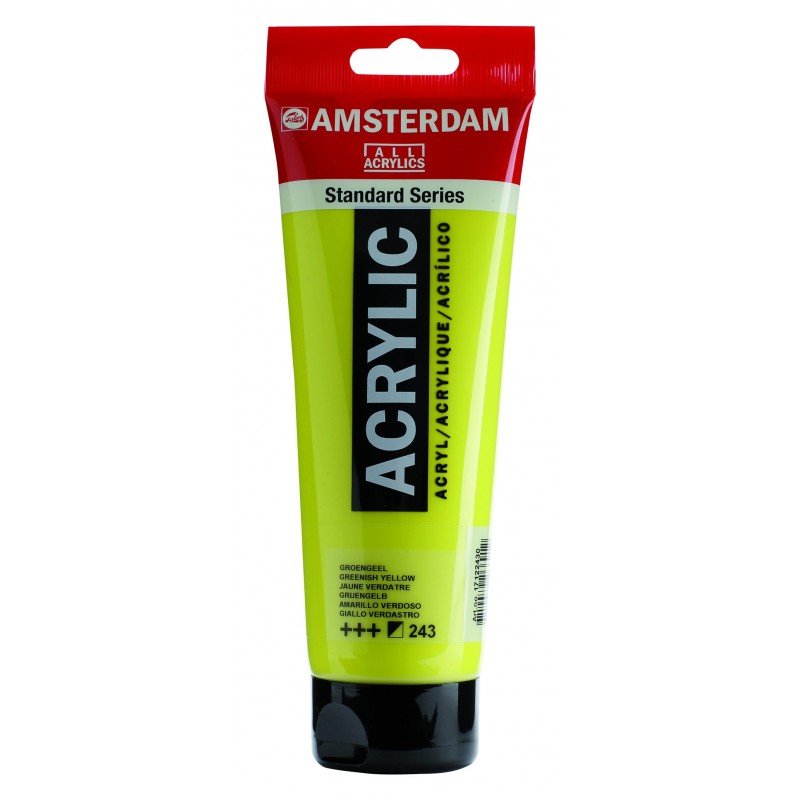 8712079267995 Acrílico Amsterdam 120 ml | Colores Amarillo Verdoso 243 Serie Estandar Cartel Arte & Papelería