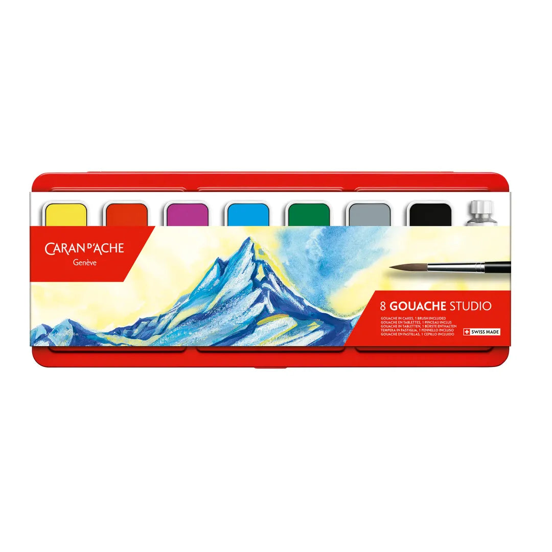 7610186154089 Gouache Studio 8 Set X 8 Colores Variados Cartel Arte & Papelería