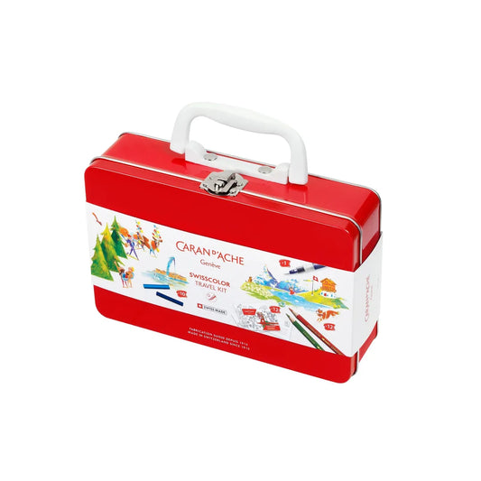 7630002353977 Swisscolor Travel Kit Caja Metalica Colores Variados Cartel Arte & Papelería