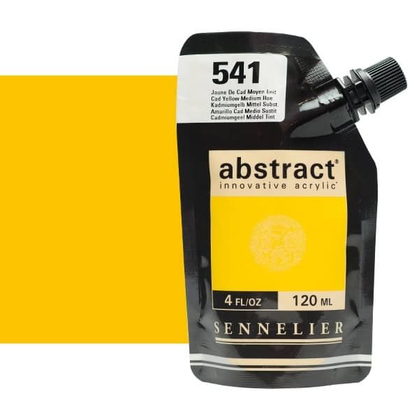 0V20112000000 Acrilico Abstract Sennelier 120ml Amarillo Cadmio Medio-Ref. 541-Cartel Arte & Papelería