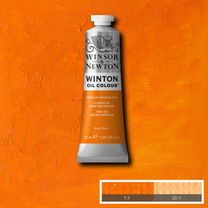 094376711295 Oleo 37ml Winton 090 Cadmio Naranja (4) Winsor Newton Winton Oil Colour Cadmium Orange Hue Colour Number 90 Pigment Code Po73 Py65 Permanence Permanent Size 37ml - Cartel Arte & Papelería