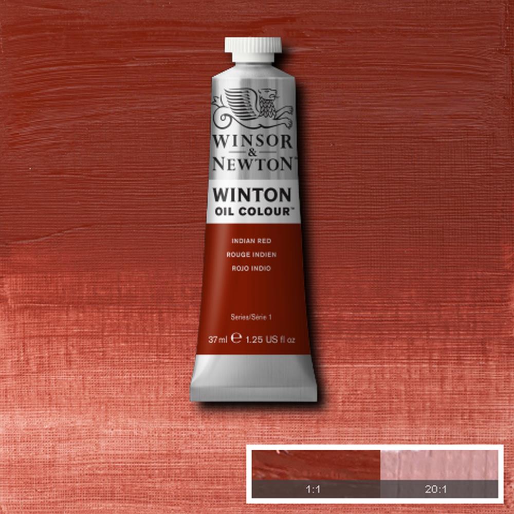 094376711486 Oleo Winsor & Newton Óleo 37 ML Rojo Indio Winton 317 Cartel Arte & Papelería