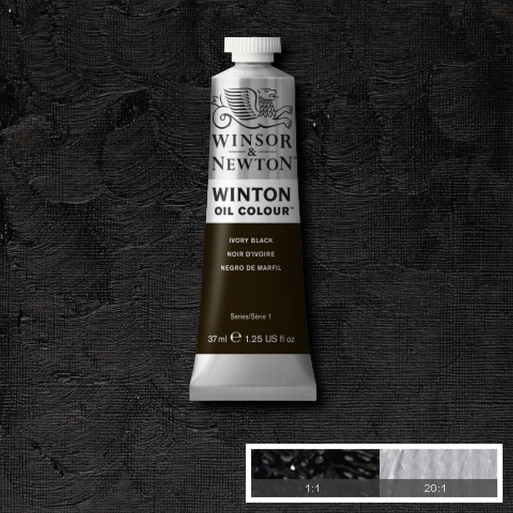 094376711493 Oleo Winsor & Newton Óleo 37 ML Negro Marfil Winton 331 Cartel Arte & Papelería