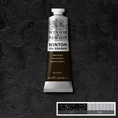094376711493 Oleo Winsor & Newton Óleo 37 ML Negro Marfil Winton 331 Cartel Arte & Papelería