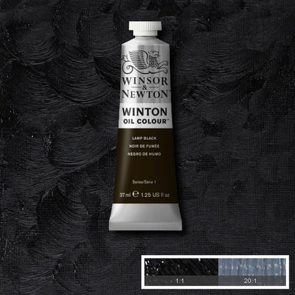 094376711509 Oleo Winsor & Newton Óleo 37 ML Negro Humo Winton 337 Cartel Arte & Papelería
