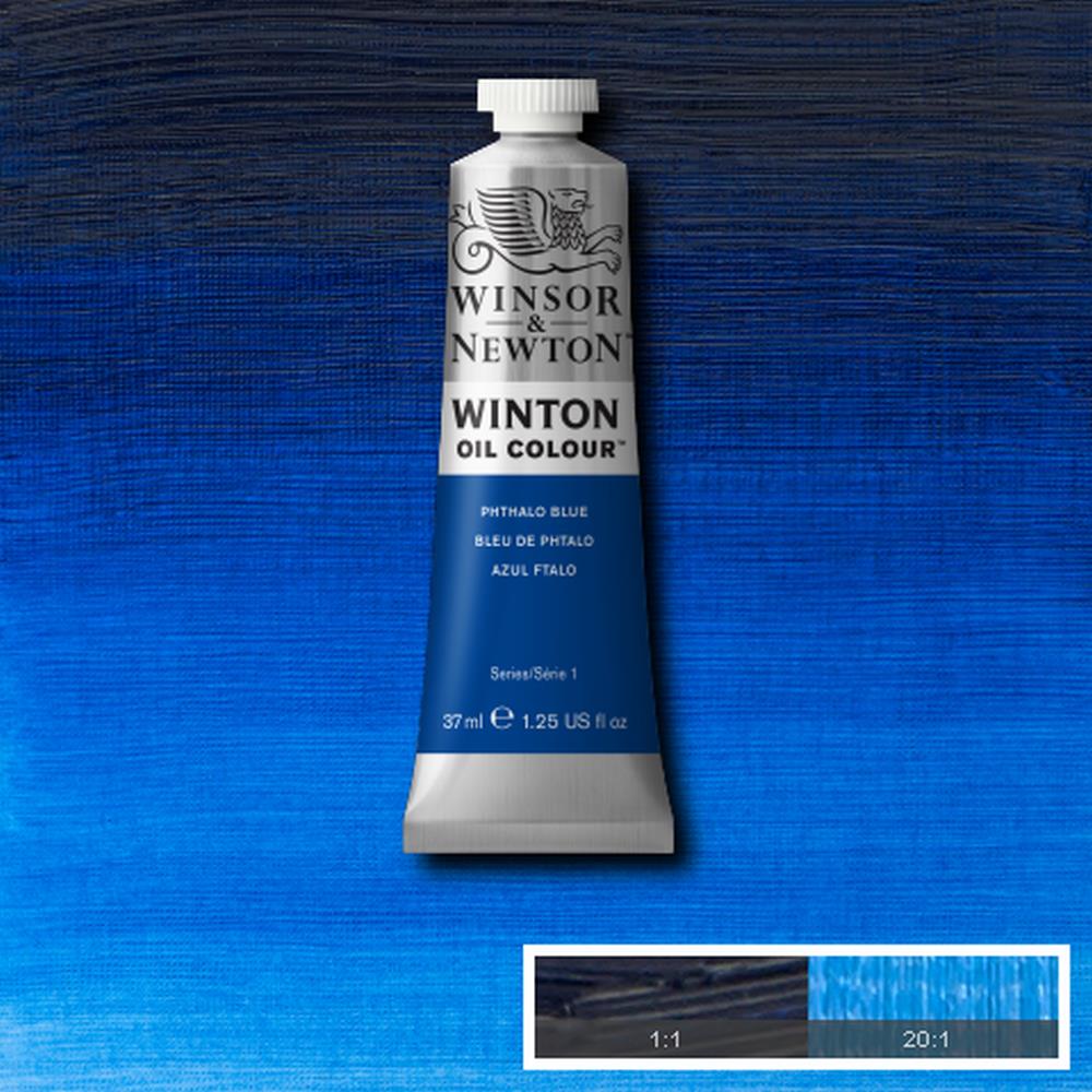 094376711592 Oleo Winsor & Newton Óleo 37 ML Azul Ftalo Winton 516 Cartel Arte & Papelería
