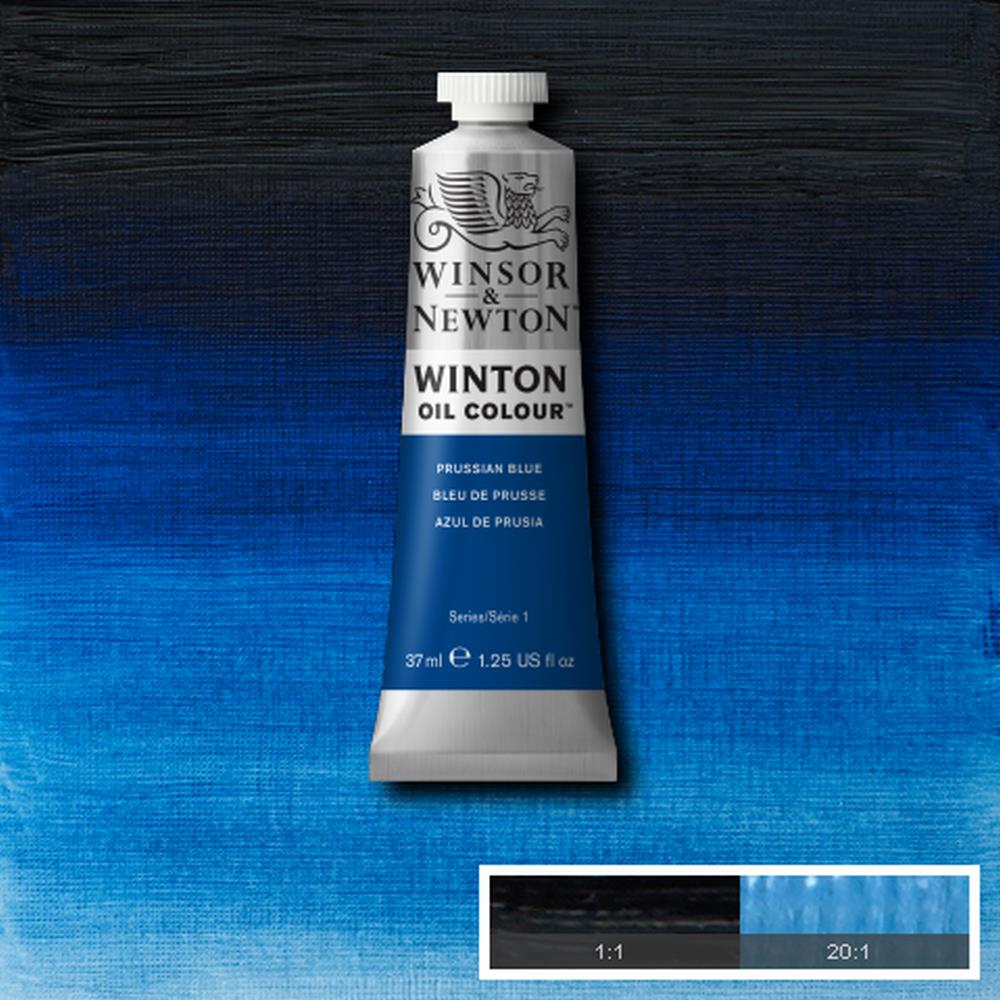 094376711608 Oleo Winsor & Newton Óleo 37 ML Azul Prusia Winton 538 Cartel Arte & Papelería