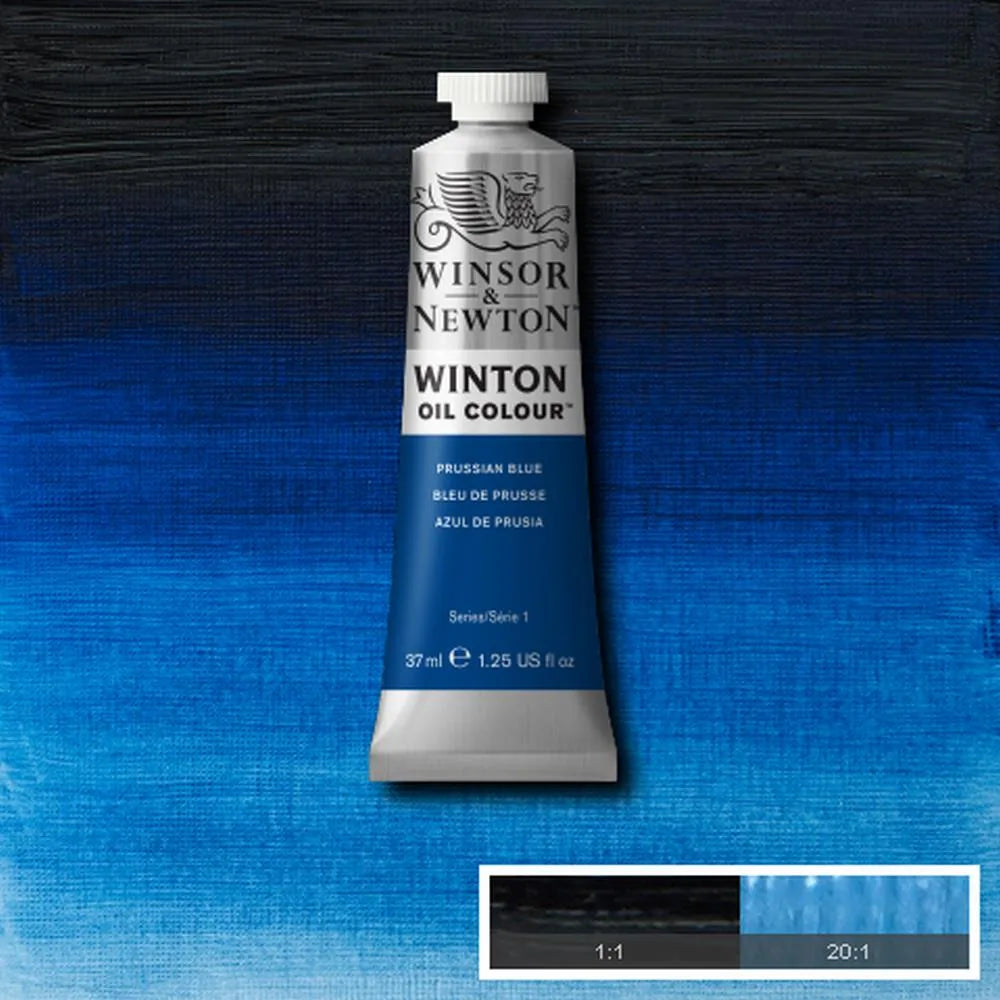 094376711608 Oleo Winsor & Newton Óleo 37 ML Azul Prusia Winton 538 Cartel Arte & Papelería