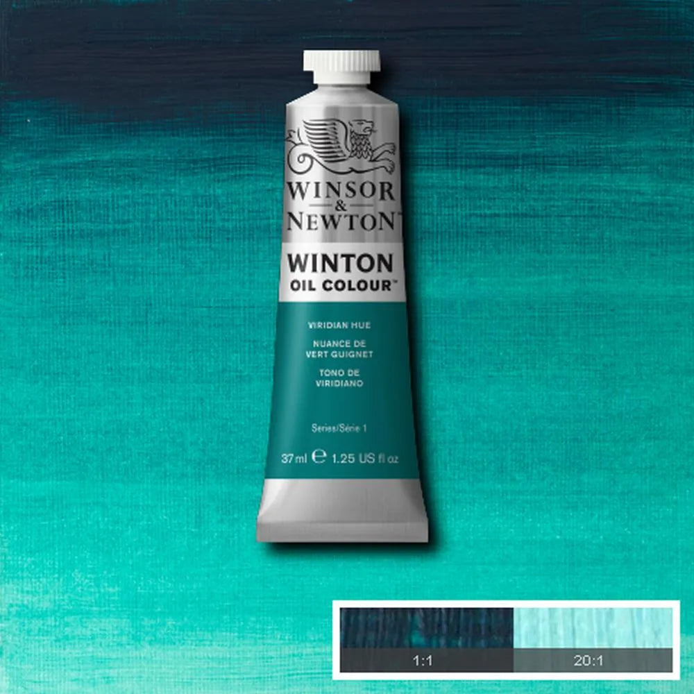 094376711691 Oleo Winsor & Newton Óleo 37 ML Viridiano Winton 696 Cartel Arte & Papelería
