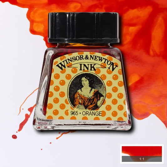 094376896381 Tinta China Winsor Tinta China 14 ml Naranja RF449 Cartel Arte & Papelería