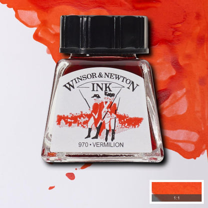 094376896411 Tinta China Winsor Tinta China 14 ml Bermellon N RF680 Cartel Arte & Papelería