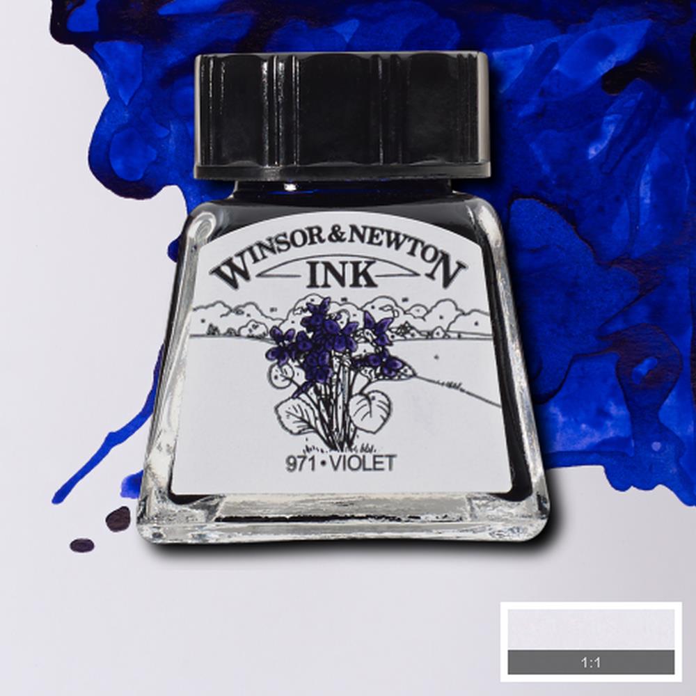 094376896435 Tinta China Winsor Tinta China 14 ml Violeta RF688 Cartel Arte & Papelería