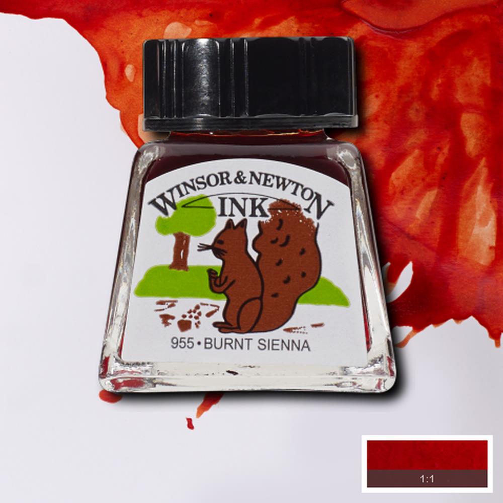 094376896466 Tinta China Winsor Tinta China 14 ml Tierra de Sien RF074 Cartel Arte & Papelería