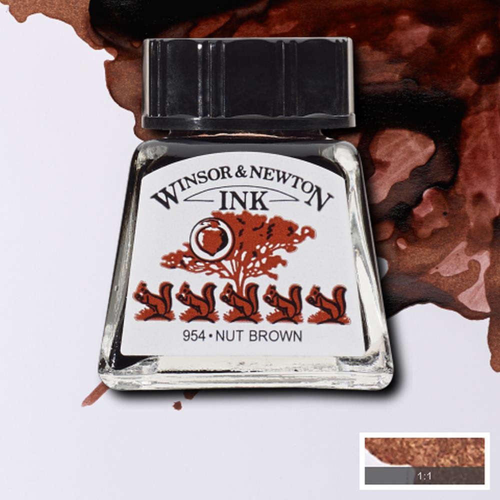 094376896473 Tinta China Winsor Tinta China 14 ml Cafe de Nuez RF441 Cartel Arte & Papelería