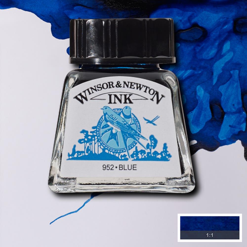 094376899887 Tinta China Winsor Tinta China 14 ml Azul RF032 Cartel Arte & Papelería