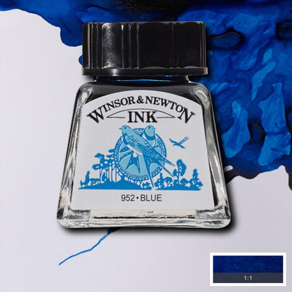 094376899887 Tinta China Winsor Tinta China 14 ml Azul RF032 Cartel Arte & Papelería