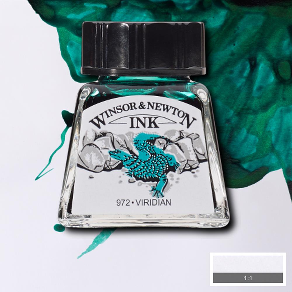 094376899986 Tinta China Winsor Tinta China 14 ml Viridian RF692 Cartel Arte & Papelería