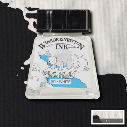 094376899993 Tinta China Winsor Tinta China 14 ml Blanco RF702 Cartel Arte & Papelería