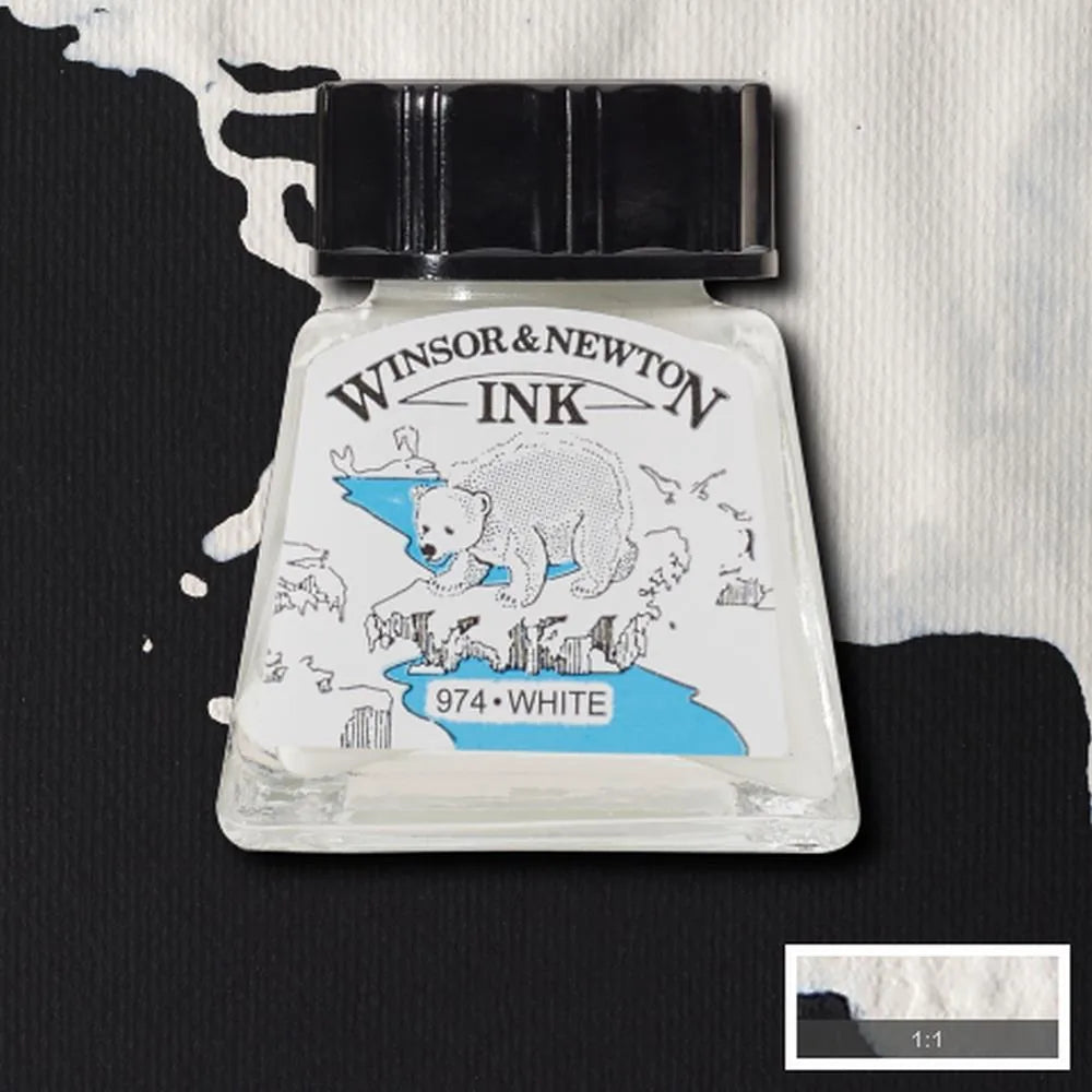 094376899993 Tinta China Winsor Tinta China 14 ml Blanco RF702 Cartel Arte & Papelería