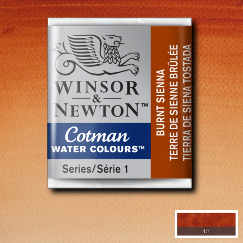 094376901436 Acuarela Pasta Cotman Rf 074 Tierra De Siena Tostada Winsor Newton Watercolour Burnt Sienna Colour Number 74 Pigment Code Pr101 Size Half Pan - Cartel Arte & Papelería