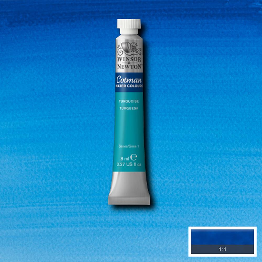 094376902266 Acuarela Cotman Acuarela 8 ML Azul Turquesa RF 654 Cartel Arte & Papelería