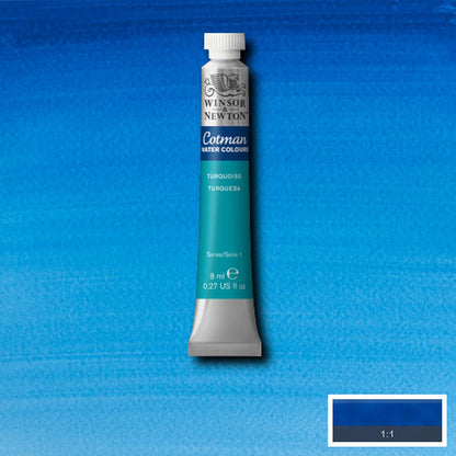 094376902266 Acuarela Cotman Acuarela 8 ML Azul Turquesa RF 654 Cartel Arte & Papelería