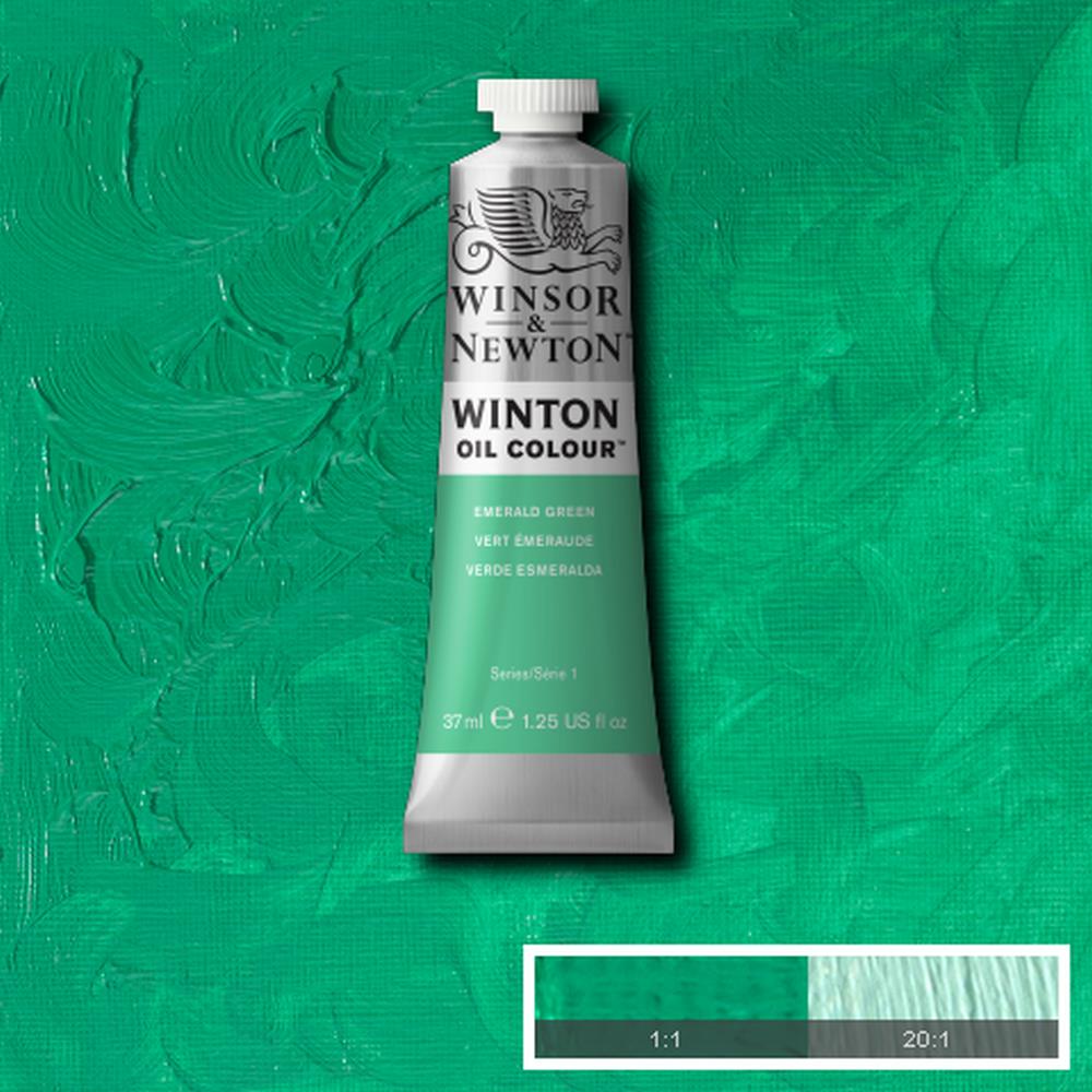 094376910247 Oleo Winsor & Newton Óleo 37 ML Verde Esmeralda Winton 241 Cartel Arte & Papelería