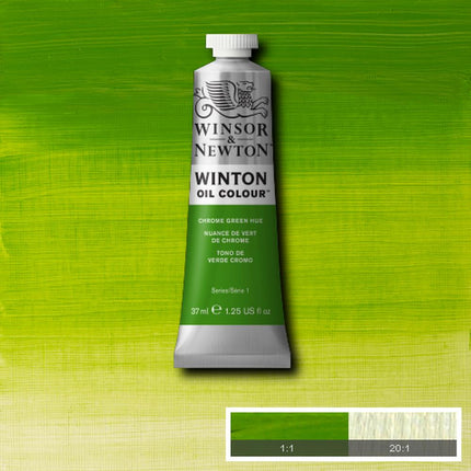 094376910292 Oleo Winsor & Newton Óleo 37 ML Verde Cromo Winton 145 Cartel Arte & Papelería