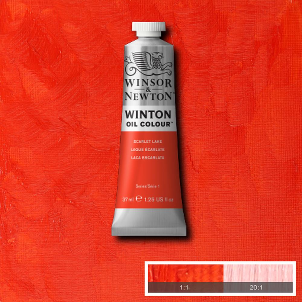 094376910575 Oleo Winsor & Newton Óleo 37 ML Laca Escarlata Winton 603 Cartel Arte & Papelería