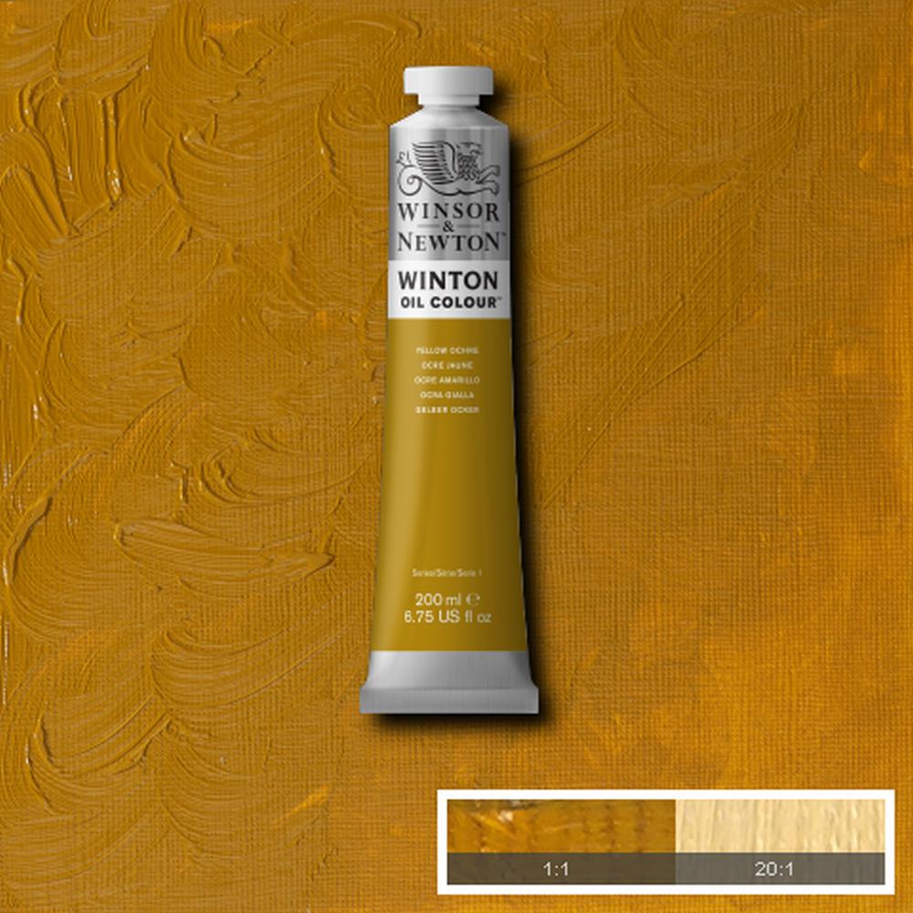 094376910841 Oleo Winsor & Newton Óleo 200 ML Ocre Amarillo Winton 744 Cartel Arte & Papelería