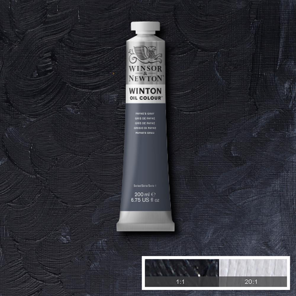 094376911022 Oleo Winsor & Newton Óleo 200 ML Gris Payne Winton 465 Cartel Arte & Papelería