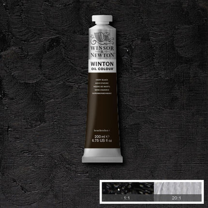 094376911046 Oleo Winsor & Newton Óleo 200 ML Negro Marfil Winton 331 Cartel Arte & Papelería