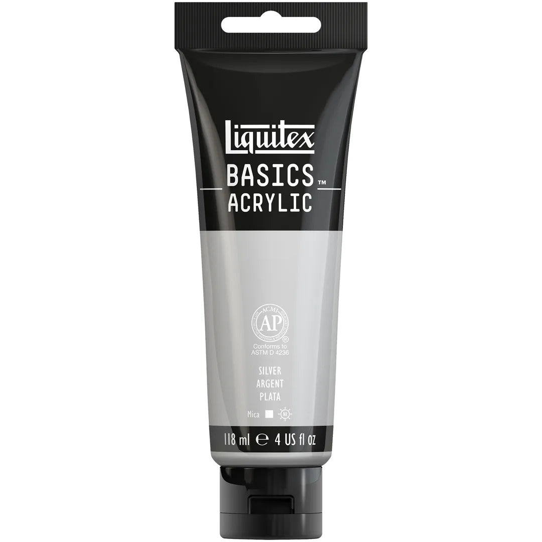 094376922400 Acrilico Liquitex Pintura Acrílica 118 ML Plata RF 236-052 Cartel Arte & Papelería