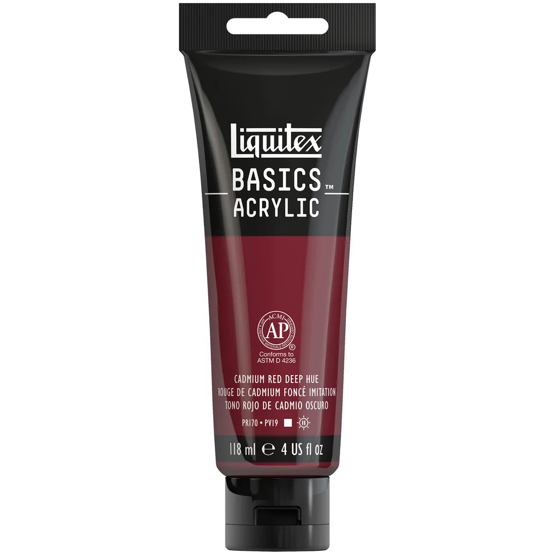 094376922424 Acrilico Liquitex Pintura Acrílica 118 ML Rojo de Cadmio Oscuro RF 311 Cartel Arte & Papelería