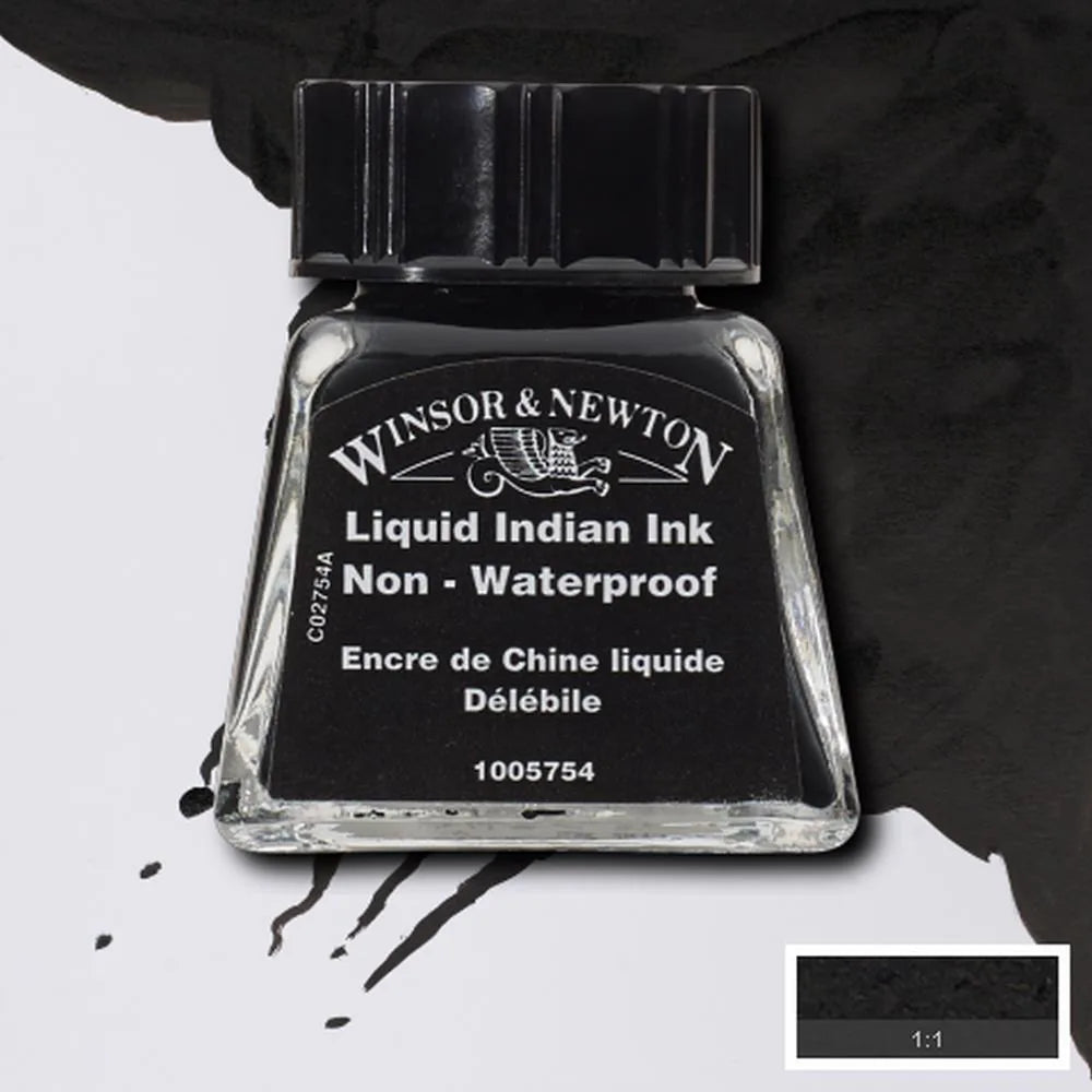 094376954180 Tinta China Winsor Tinta China 14 ml Indio Líquido RF754 Cartel Arte & Papelería