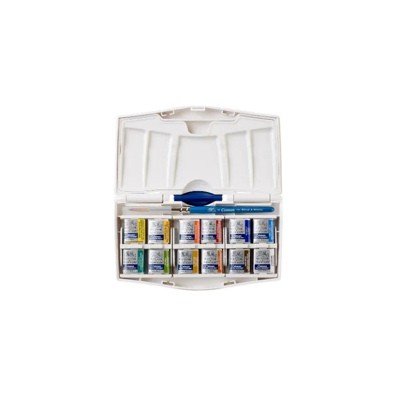 094376954364 Estuche Acuarela En Pasta Cotman Winsor & Newton X 12 Pastillas En Pasta RF 0390373 Surtido Cartel Arte & Papelería