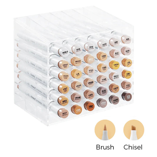 Marcadores Artísticos Con Alcohol Doble Punta - Tonos Piel ideales para ilustraciones y detalles en tus proyectos. Cartel Arte & Papelería