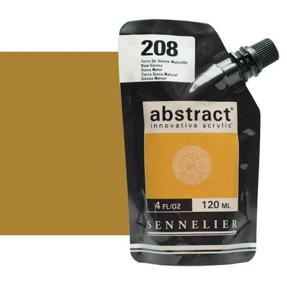 0V20149000000 Acrilico Abstract Sennelier 120ml Tierra Siena Natural-Ref. 208-Cartel Arte & Papelería