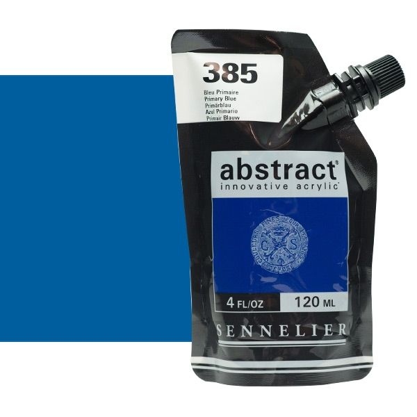 0V20141000000 Acrilico Abstract Sennelier 120ml Azul Primario-Ref. 385-Cartel Arte & Papelería