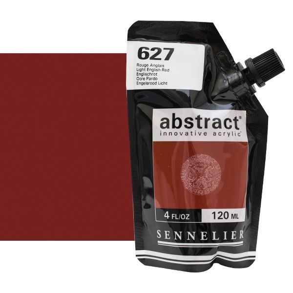 0V34344000000 Acrilico Abstract Sennelier 120ml Rojo Ocre Pardo-Ref. 627-Cartel Arte & Papelería