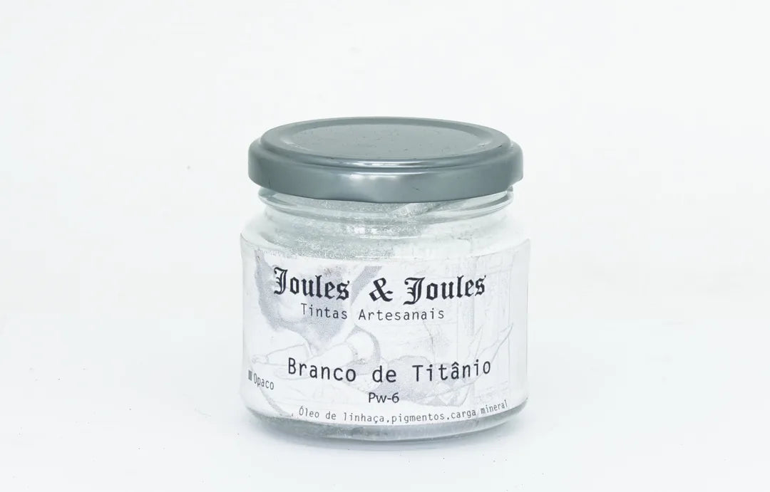 7700000003485 Pigmento Joules & Joules 100 gr Blanco de Titanio Serie 1 - Cálido - Brillante - Semiopaco - Cubriente Alto Cartel Arte & Papelería