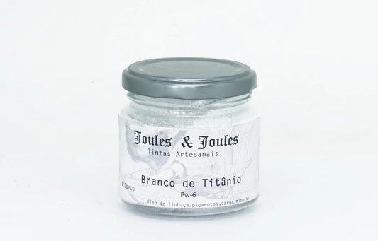 7700000003485 Pigmento Joules & Joules 100 gr Blanco de Titanio Serie 1 - Cálido - Brillante - Semiopaco - Cubriente Alto Cartel Arte & Papelería