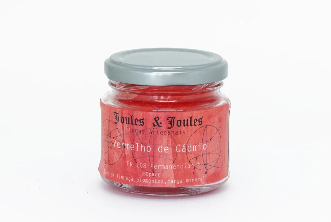 7700000003508 Pigmento Joules & Joules 100 gr Rojo de Cadmio Serie 6 - Oscuro - Intenso - Opaco -  Cubriente Alto Cartel Arte & Papelería