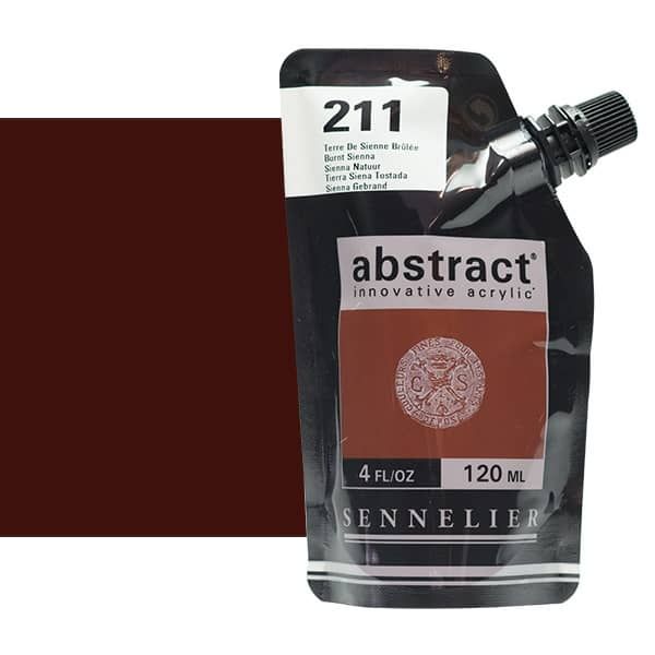 0V20103000000 Acrilico Abstract Sennelier 120ml Tierra De Siena Tostada-Ref. 211-Cartel Arte & Papelería