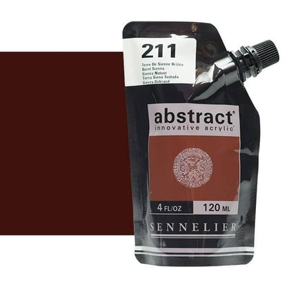 0V20103000000 Acrilico Abstract Sennelier 120ml Tierra De Siena Tostada-Ref. 211-Cartel Arte & Papelería