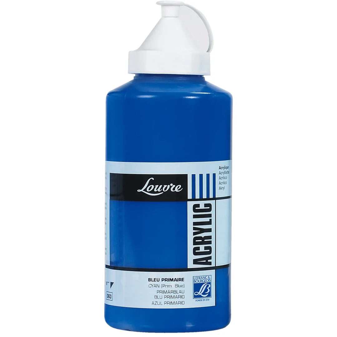 3013641742403 Acrilico Louvre Lefranc Pintura Acrílica 750 ml Azul Primario RF 063 Cartel Arte & Papelería