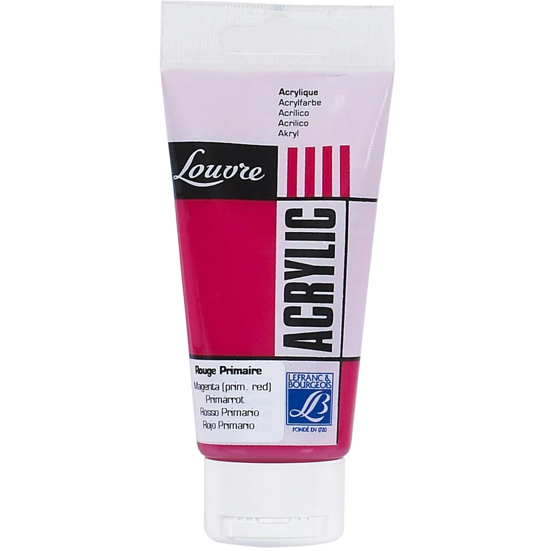 3013641743967 Acrilico Louvre Lefranc Pintura Acrílica 80 ml Rojo Primario RF 437 Cartel Arte & Papelería