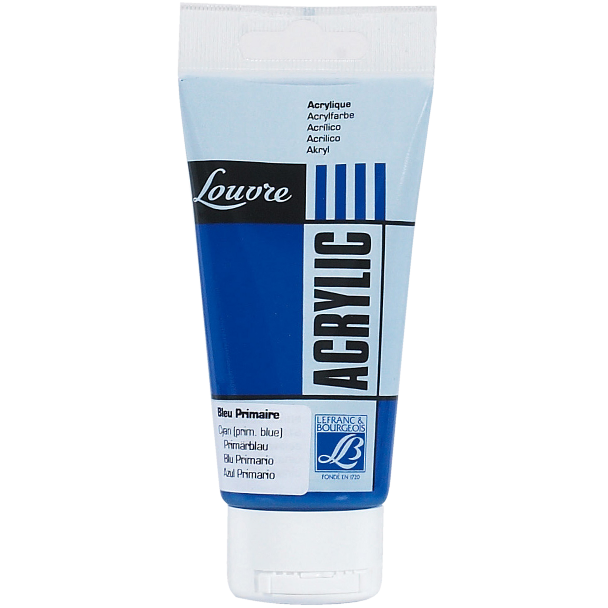 3013641744001 Acrilico Louvre Lefranc Pintura Acrílica 80 ml Azul Primario RF 063 Cartel Arte & Papelería