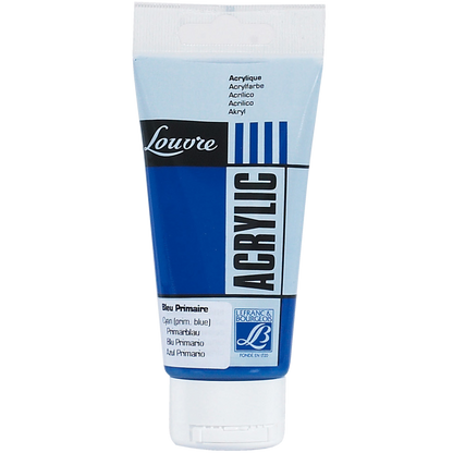 3013641744001 Acrilico Louvre Lefranc Pintura Acrílica 80 ml Azul Primario RF 063 Cartel Arte & Papelería